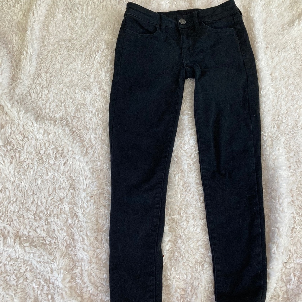 american eagle black jeggings